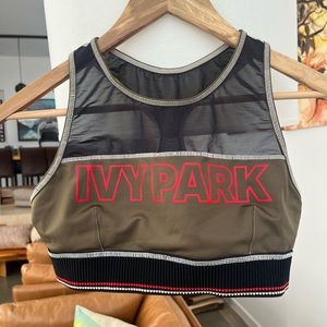 Ivy Park Mesh High Neck Sports Bra